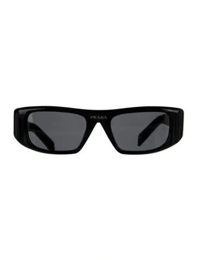 Pre-owned Prada Square Tinted Sunglasses In Black