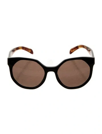 Pre-owned Prada Square Tinted Sunglasses In Black