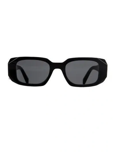 Pre-owned Prada Square Tinted Sunglasses In Black