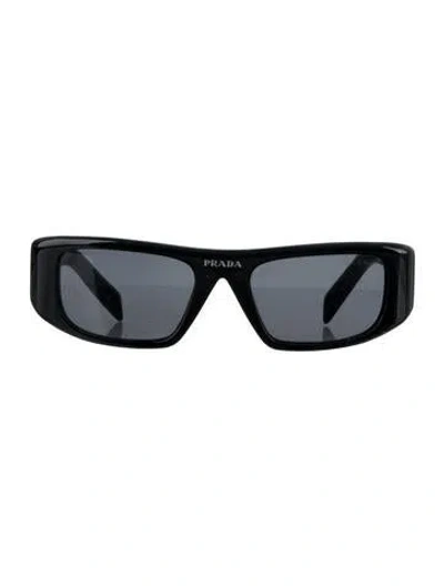 Pre-owned Prada Square Tinted Sunglasses In Black
