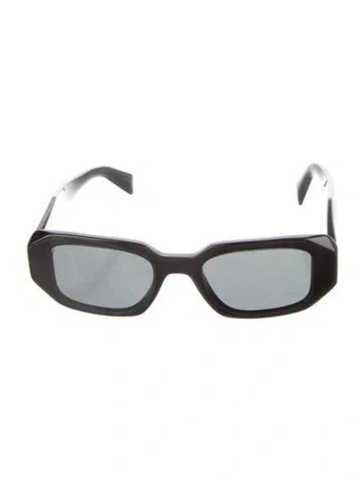 Pre-owned Prada Square Tinted Sunglasses In Black