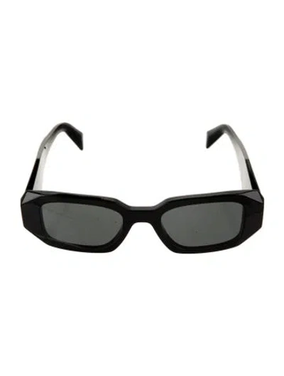 Pre-owned Prada Square Tinted Sunglasses In Black