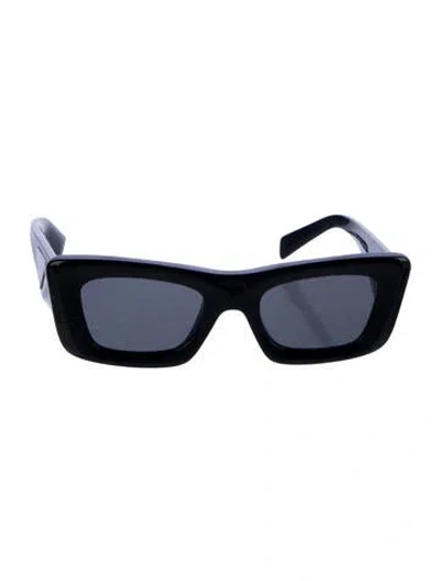Pre-owned Prada Square Tinted Sunglasses In Black