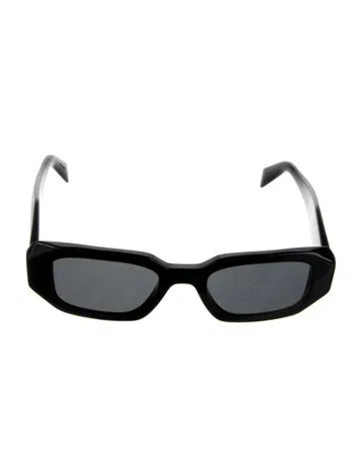 Pre-owned Prada Square Tinted Sunglasses In Black