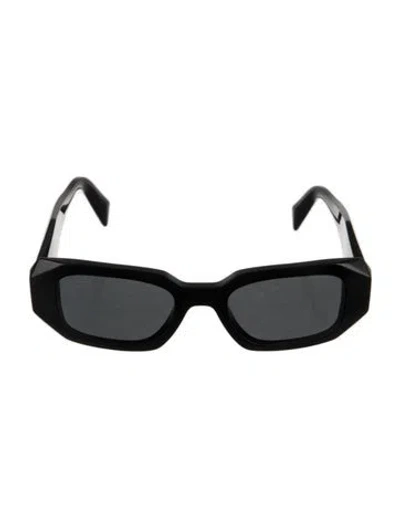 Pre-owned Prada Square Tinted Sunglasses In Black