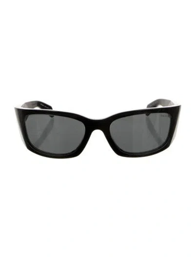 Pre-owned Prada Square Tinted Sunglasses In Black