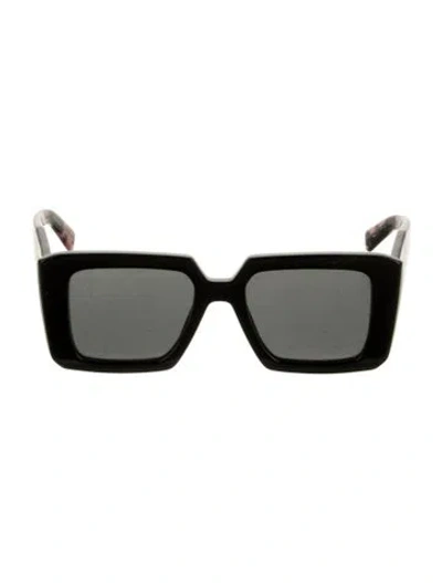 Pre-owned Prada Square Tinted Sunglasses In Black
