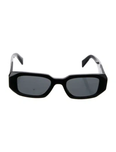 Pre-owned Prada Square Tinted Sunglasses In Black