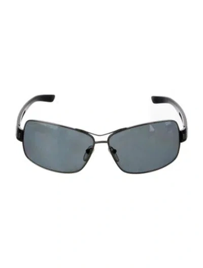 Pre-owned Prada Square Tinted Sunglasses In Black