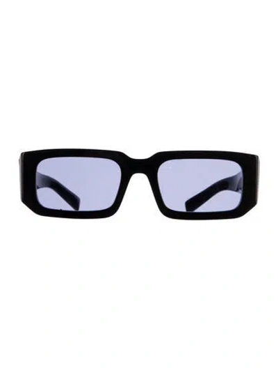 Pre-owned Prada Square Tinted Sunglasses In Black/purple