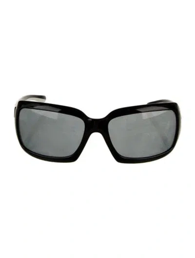 Pre-owned Prada Square Tinted Sunglasses In Black/white