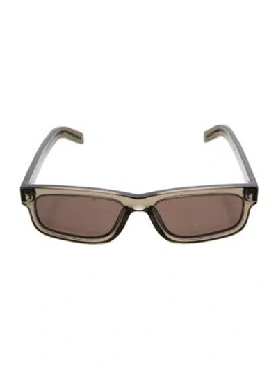 Pre-owned Prada Square Tinted Sunglasses In Brown