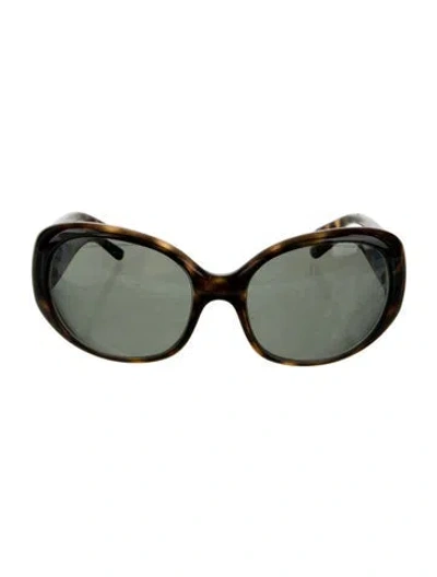Pre-owned Prada Square Tinted Sunglasses In Brown