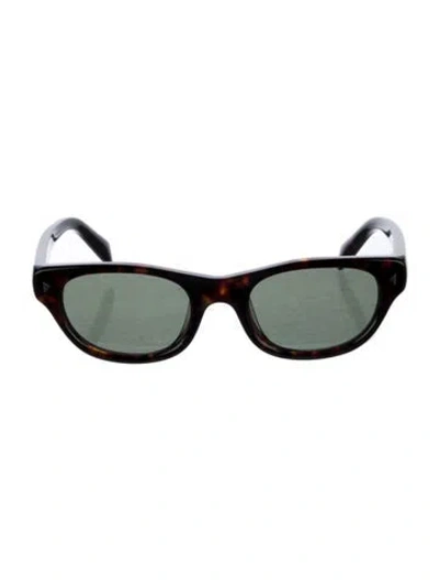Pre-owned Prada Square Tinted Sunglasses In Brown