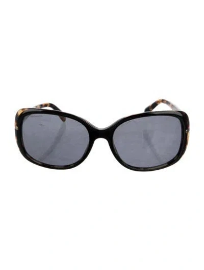 Pre-owned Prada Square Tinted Sunglasses In Brown