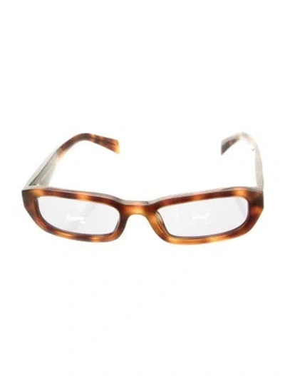Pre-owned Prada Square Tinted Sunglasses In Brown