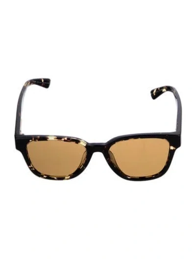 Pre-owned Prada Square Tinted Sunglasses In Brown