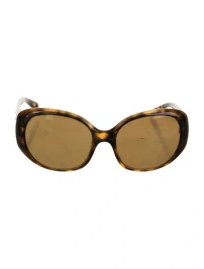 Pre-owned Prada Square Tinted Sunglasses In Brown