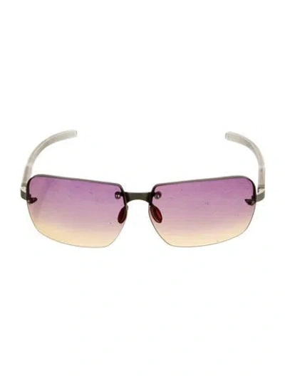 Pre-owned Prada Square Tinted Sunglasses In Gray