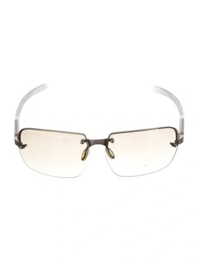 Pre-owned Prada Square Tinted Sunglasses In Grey