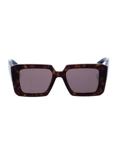 Pre-owned Prada Square Tinted Sunglasses In Multi