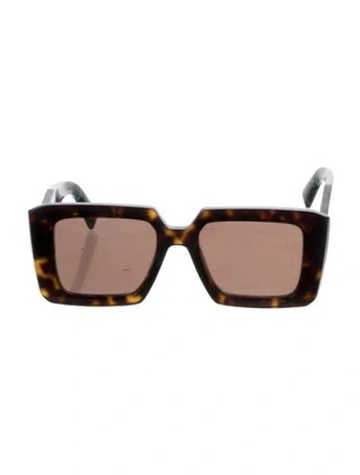 Pre-owned Prada Square Tinted Sunglasses In Multi