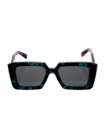 Pre-owned Prada Square Tinted Sunglasses In Multi