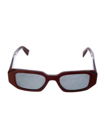 Pre-owned Prada Square Tinted Sunglasses In Multi