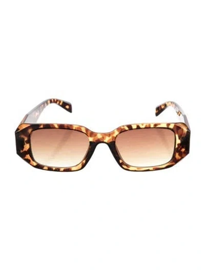 Pre-owned Prada Square Tinted Sunglasses In Multi