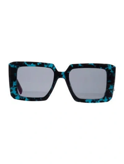 Pre-owned Prada Square Tinted Sunglasses In Multi