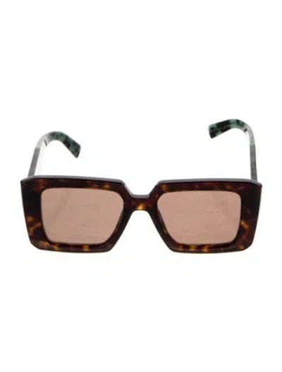 Pre-owned Prada Square Tinted Sunglasses In Multi