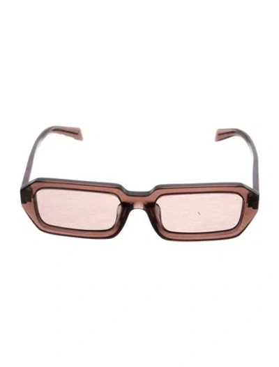 Pre-owned Prada Square Tinted Sunglasses In Multi