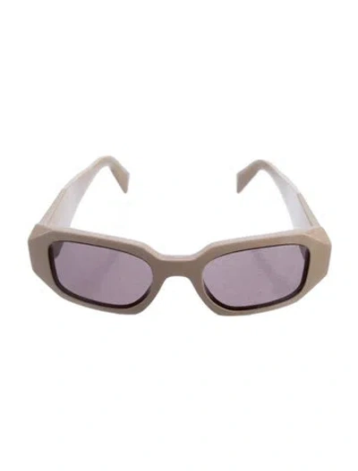 Pre-owned Prada Square Tinted Sunglasses In Neutral