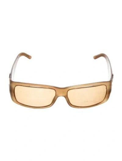 Pre-owned Prada Square Tinted Sunglasses In Neutral
