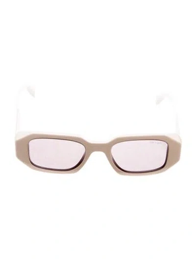 Pre-owned Prada Square Tinted Sunglasses In Neutral
