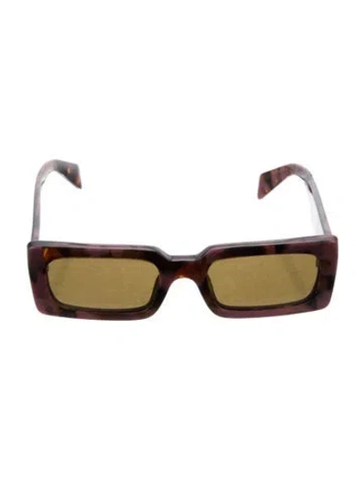 Pre-owned Prada Square Tinted Sunglasses In Pink