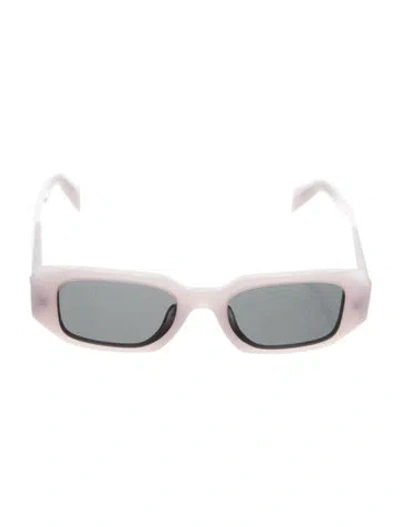 Pre-owned Prada Square Tinted Sunglasses In Purple