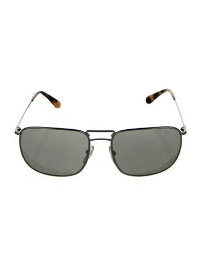 Pre-owned Prada Square Tinted Sunglasses In Silver