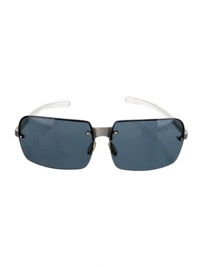 Pre-owned Prada Square Tinted Sunglasses In Transparent