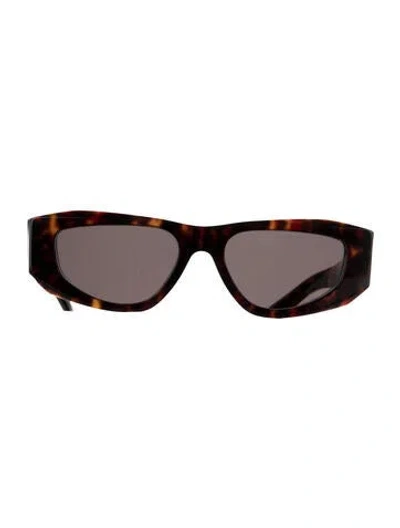 Pre-owned Prada Square Tinted Sunglasses W/ Tags In Brown
