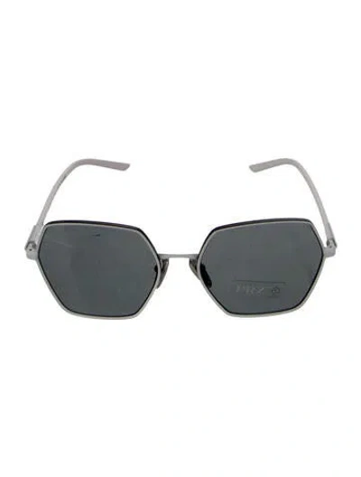 Pre-owned Prada Square Tinted Sunglasses In White