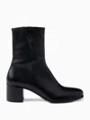 Prada 55mm Leather Zip-fastening Block-heel Boots In Multi