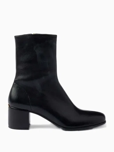 PRADA SQUARE TOE ANKLE BOOTS