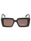 Prada Squared Frame Sunglasses In Brown