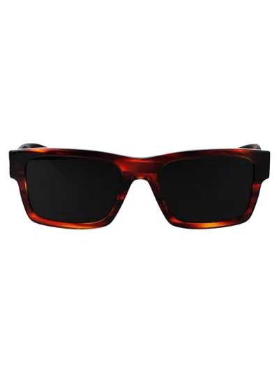 Prada Eyewear In 16s03r Striped Briar Tortoise