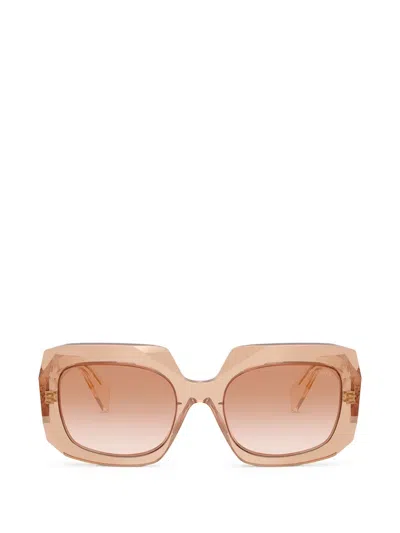 Prada Squared-frame Sunglasses In Pink