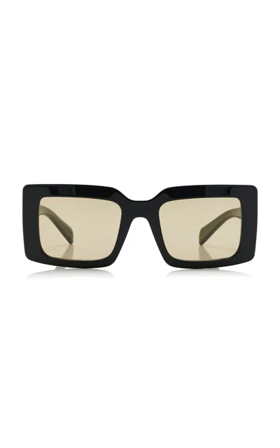 Prada Square-frame Acetate Sunglasses In Metallic