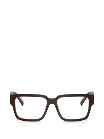 Prada Square-frame Glasses In Brown