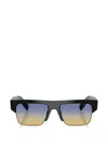 Prada Square-frame Gradient Sunglasses In Black