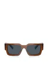 Prada Square-frame Sunglasses In Brown